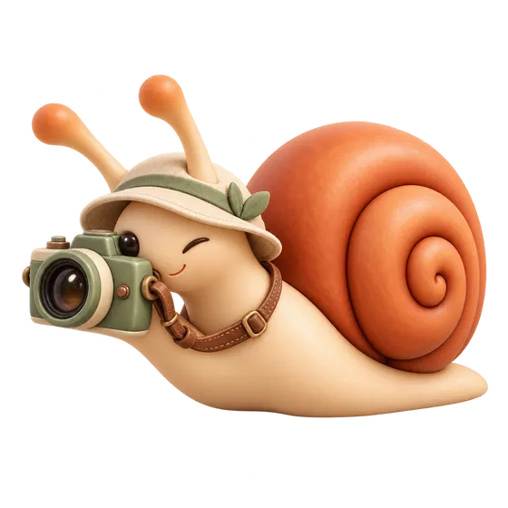 Familial’s snail sharing a family photograph